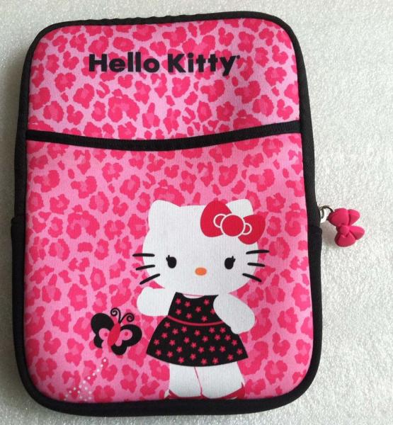 Pretty Hello Kitties Designs 9.7” 8.7 inch Neoprene laptop cover bag / Noteboo