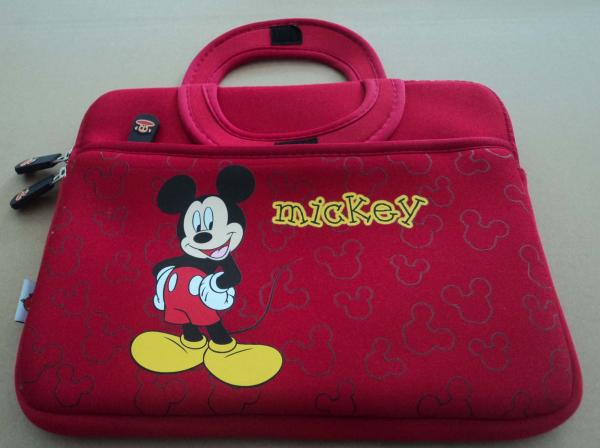 Mickey Mouse designs case sleeve bag cover+handle for 7Apple Ipad Mini tablet