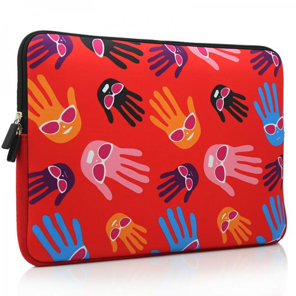 cheap insulated neoprene laptop sleeve with two zippers closure form factory